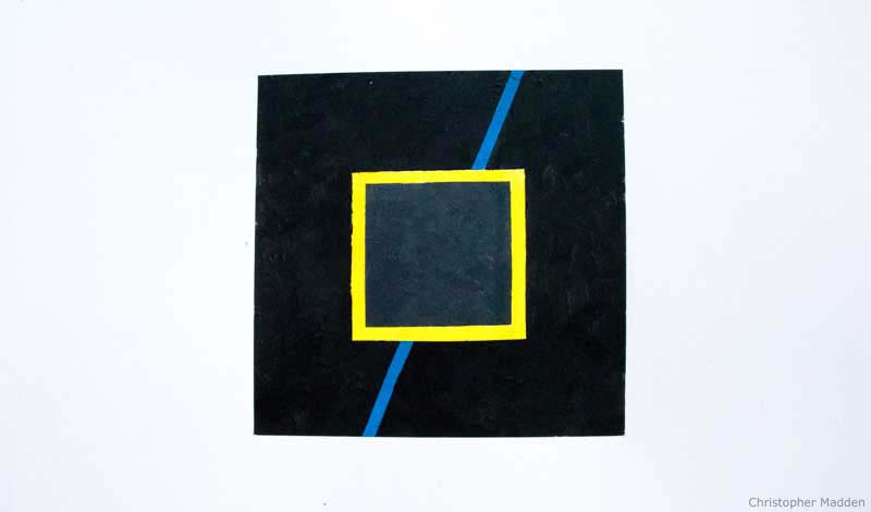 Contemporary minimalism art geometric abstract painting