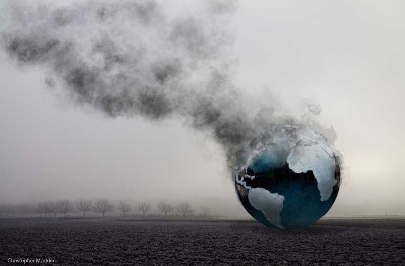 contemporary environmental art – earth on fire