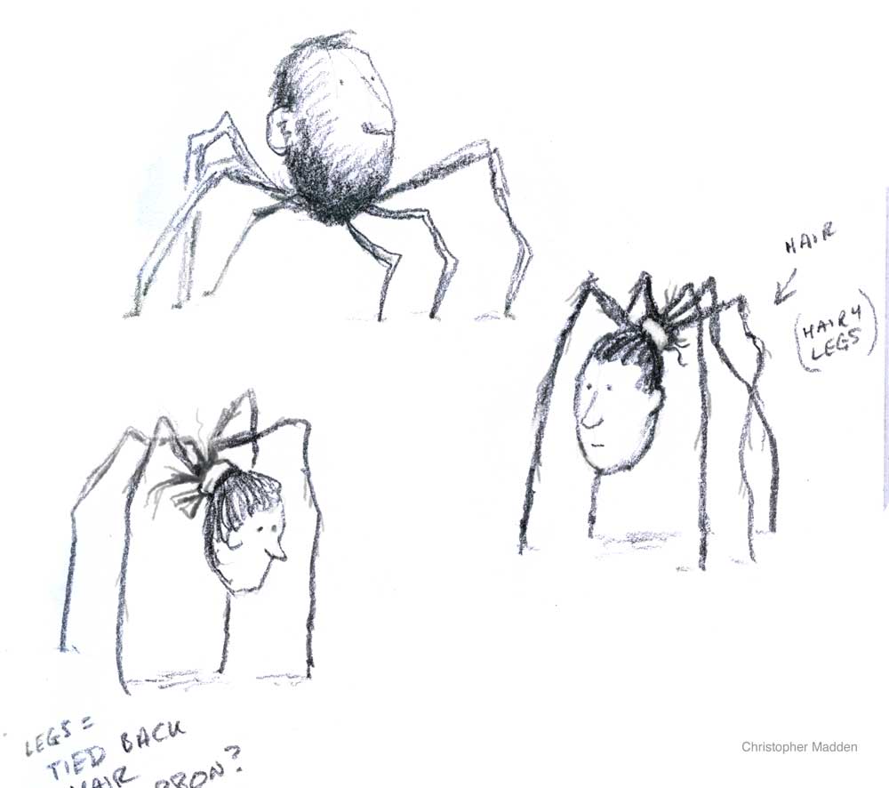 contemporary art spider pencil sketch from the imagination contemporary art spiders - pencil sketch from the imagination