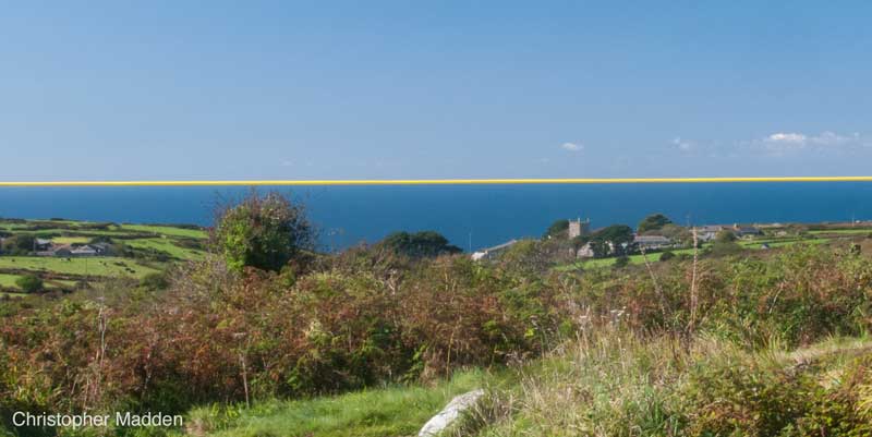 Contemporary art  - intervention in the landscape, Cornwall