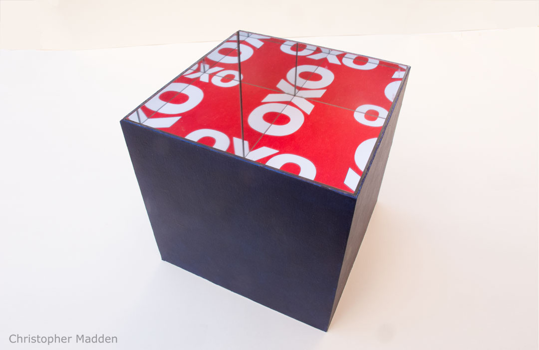 Contemporary art using reflections in mirrors to question perception