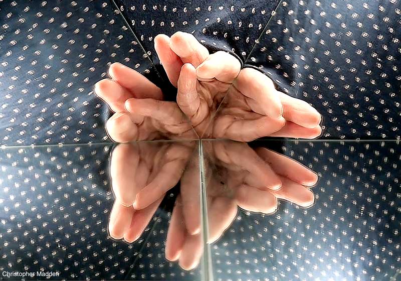 contemporary art mirror reflections of fingers contemporary art mirror reflections of fingers