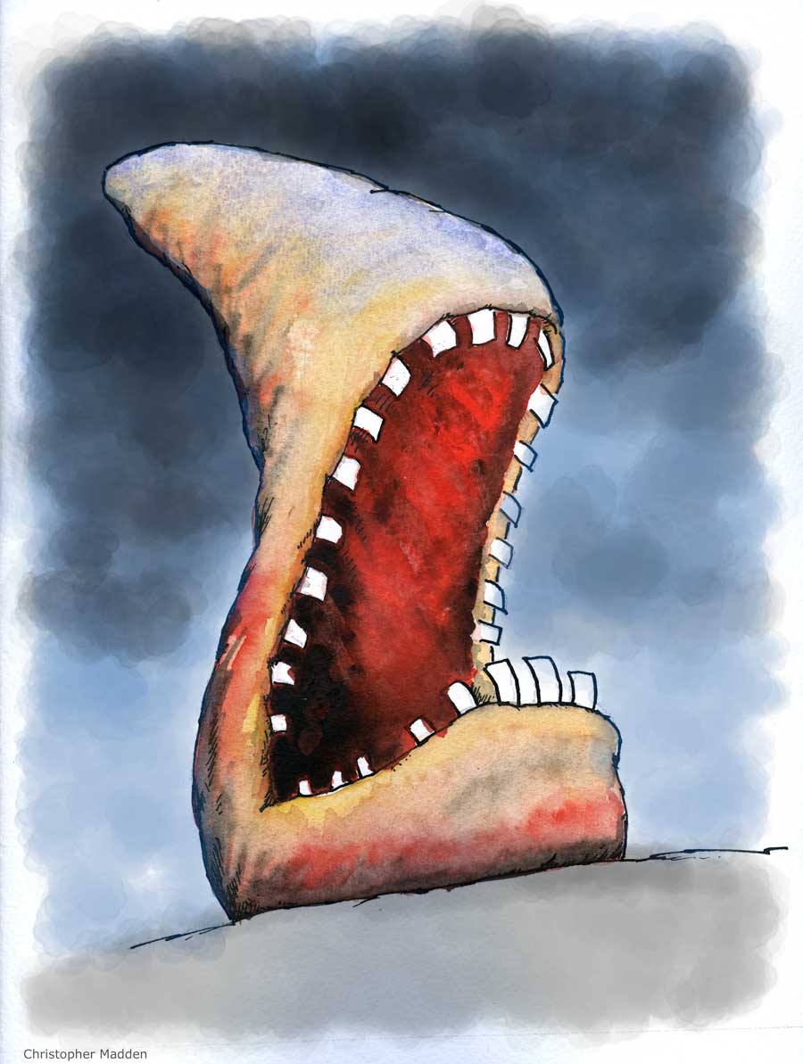 Painting - screaming mouth