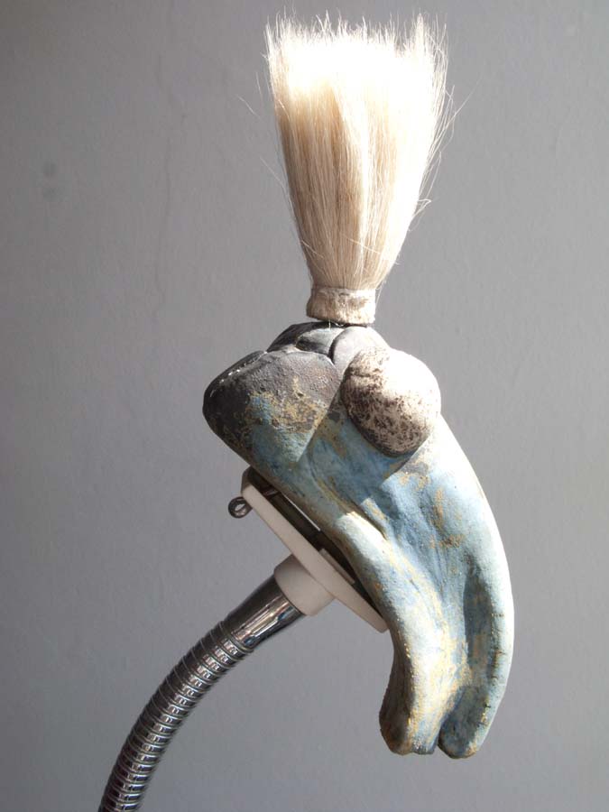 Contemporary ceramics - skull-like form