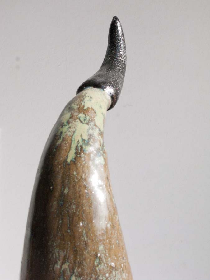Contemporary art ceramics - abstract fungus form