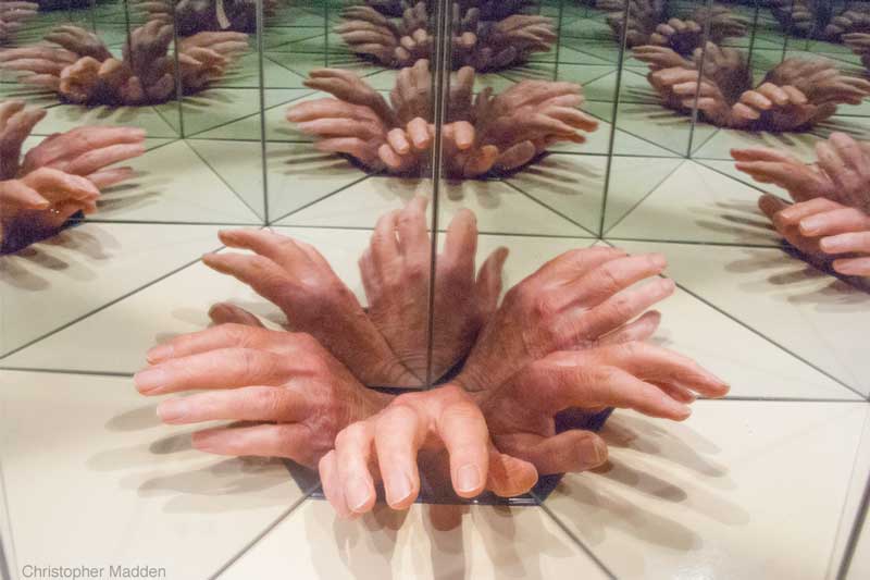 contemporary art mirror infinite reflections