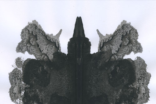 contemporary art rorschach ink blot