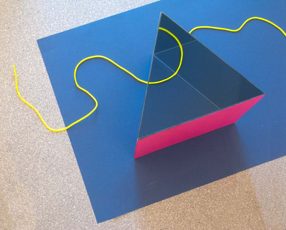 Contemporary art exploring reality and illusion using reflections in mirror