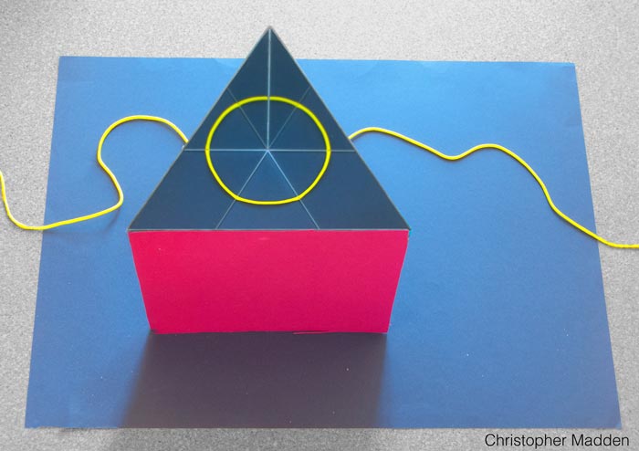 Contemporary art - string and mirrors exploring reality and illusion